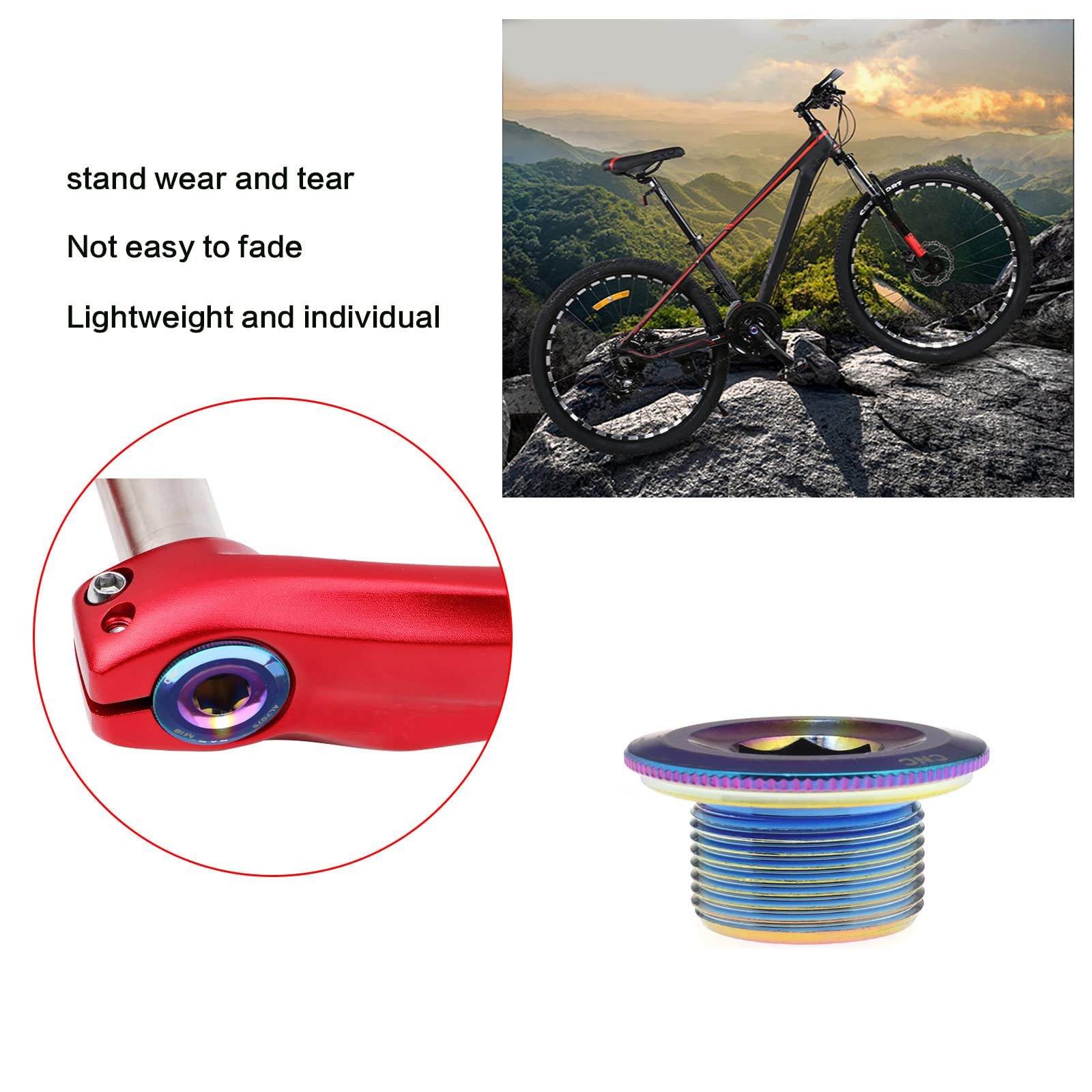 Amazon | Create idea M18 バイククランクカバー ボルト2個付き 六角